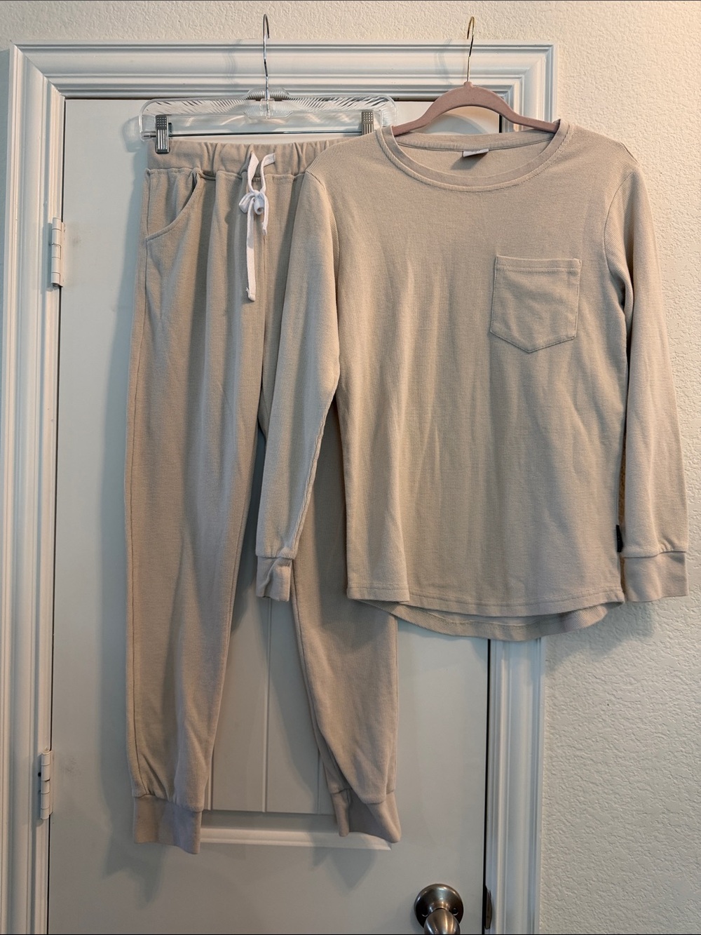 LITTLE BIPSY Adult Beige Thermal Set, Sz M